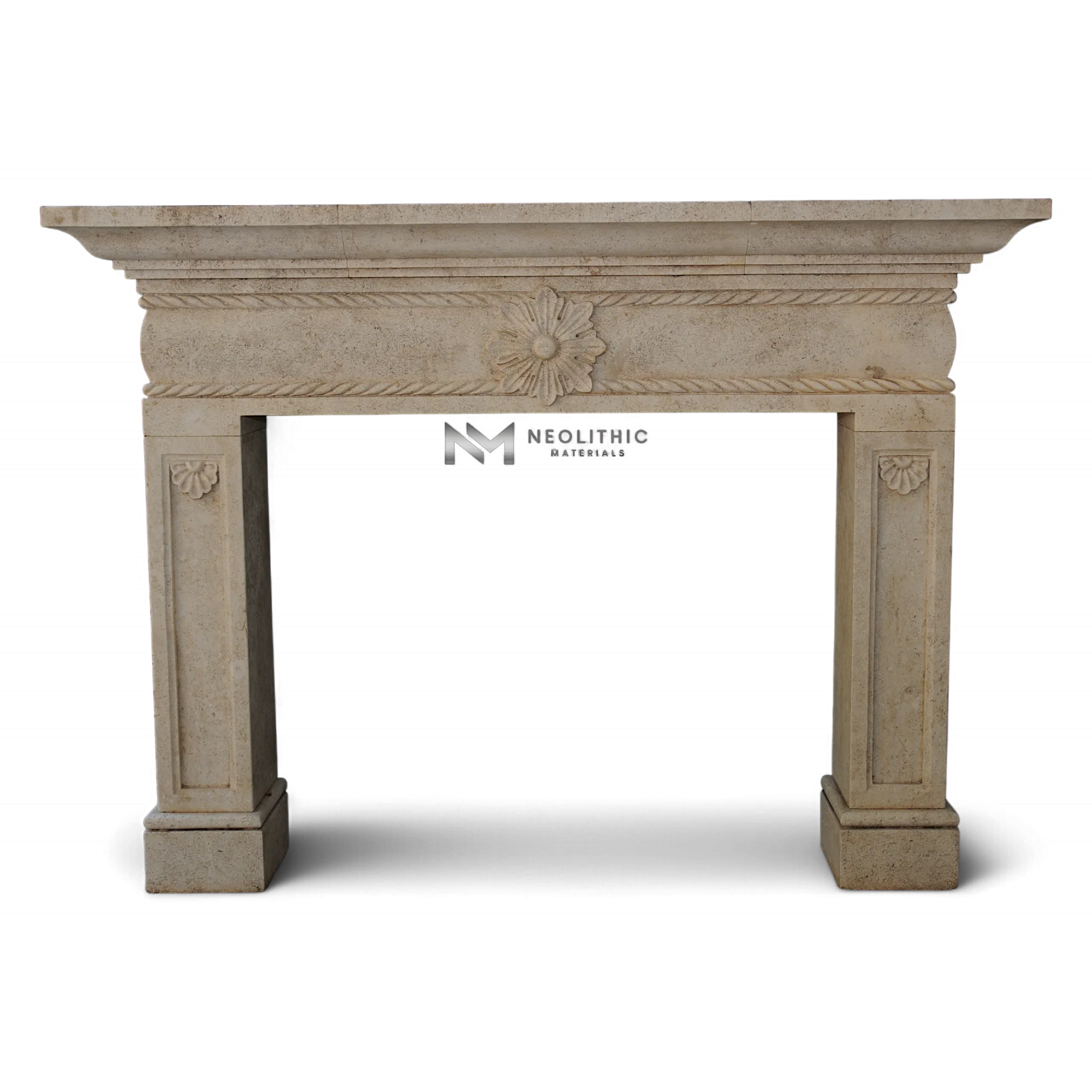 Limestone Fireplace Mantel
